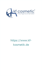 Mobile Screenshot of kf-cosmetic.de